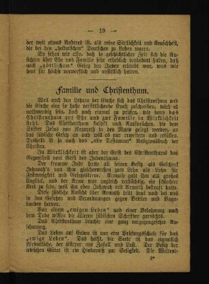 Familie und Christenthum