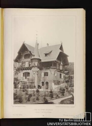 19. Villa im Dolder bei Zürich. Architekt: J. Gros, Zürich-Hottingen. Villa near Zürich. Villa près de Zürich.