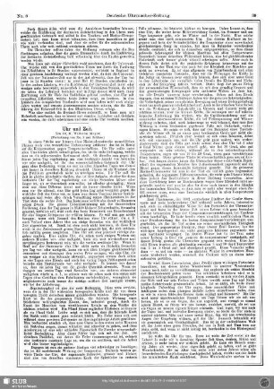 Uhr und Zeit (Fortsetzung von No. 5 und Schluss)