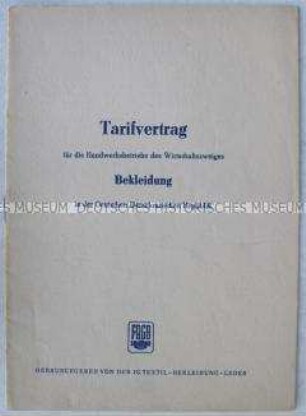 Tarifvertrag der IG Textil-Bekleidung-Leder
