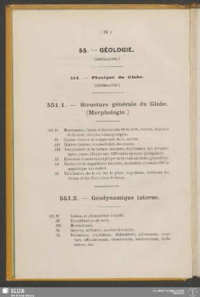 55. Géologie