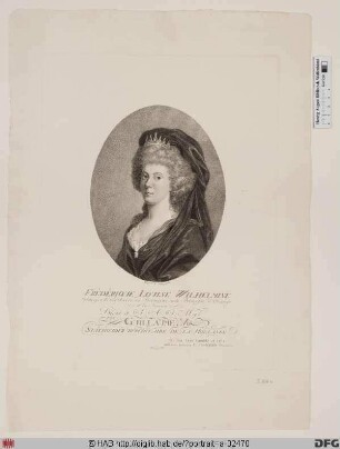 Bildnis Friederike Louise Wilhelmine, Erbprinzessin von Braunschweig-Lüneburg, geb. Prinzessin von Oranien
