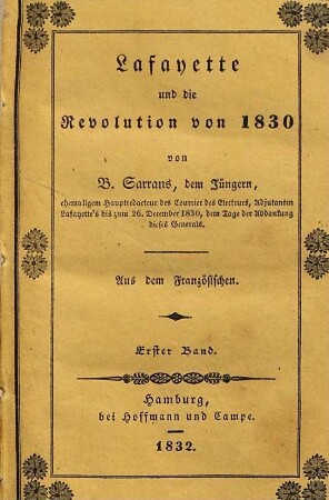 Lafayette und die Revolution von 1830, 1