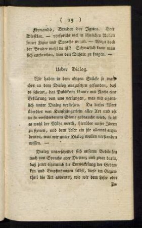 Ueber Dialog