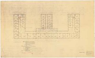 Verwaltungsgebäude der Sächsischen Bauernschaft, Dresden: Grundriss 2. Obergeschoss 1:100