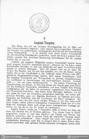August Toepler