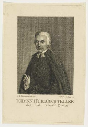 Bildnis des Iohann Friedrich Teller