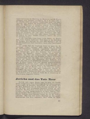 Jericho und das Tote Meer