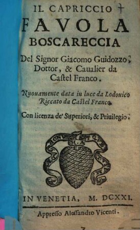 Il Capriccio : Favola boscareccia