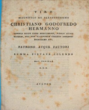 De nisu formativo : Diss. inaug. physiolog.