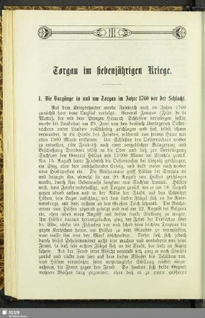 Torgau im siebenjährigen Kriege