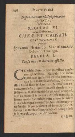Disputationum Philosophicarum Quinta