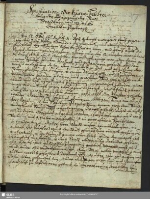 Specification oder Beschreibung der Belagerung der Stadt Straßburg, und wz sich bey deroselben zugetragen. 1681.