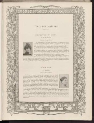 Texte des gravures