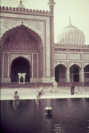 Reisefotos Indien. Delhi. Moschee Jama Masjid ("Freitagsmoschee") (1650-1656)