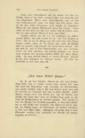"Auf einen Löffel Suppe"