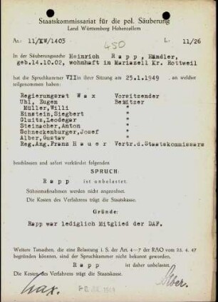 Rapp, Heinrich
