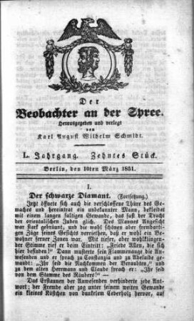 10. Stueck, 10. Maerz 1851