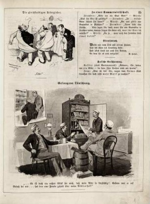 "Die gleichfarbigen Ueberzieher" "Gelungene Täuschung"
