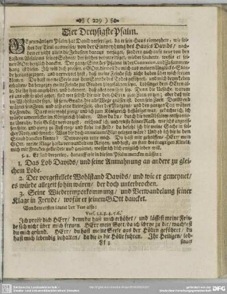 Der Dreysigste Psalm