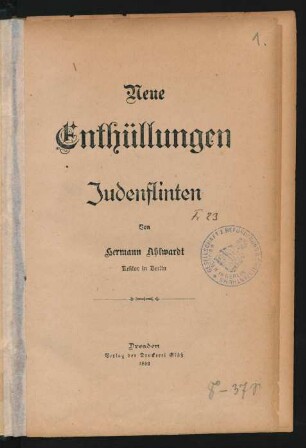 Neue Enthüllungen : Judenflinten