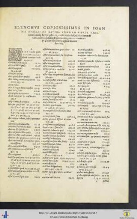 Elenchus Copiosissimus …