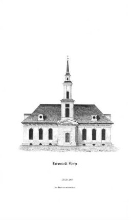 Tafel: Luisenstadt-Kirche. [Titelkupfer]