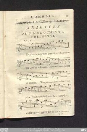 Ariettes De La Clochette.
