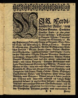 2r-7v, Edictal Cassation und Annullation, mit angeheffter Reservation...