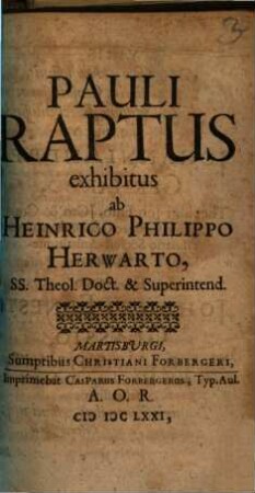 Pauli raptus