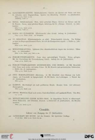 Gemälde. Italiener von Ausgang des 17. Jahrhunderts (Nr. 420-429)