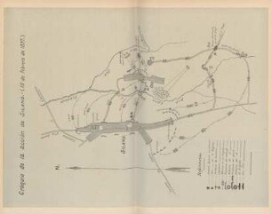 Croquis de la accion de Silang. - (19 de febrero de 1897)