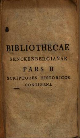 Bibliotheca Senckenbergiana. 2.