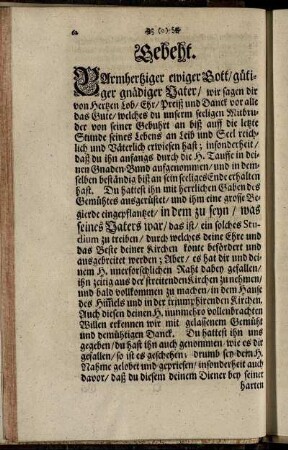 Gebeht.