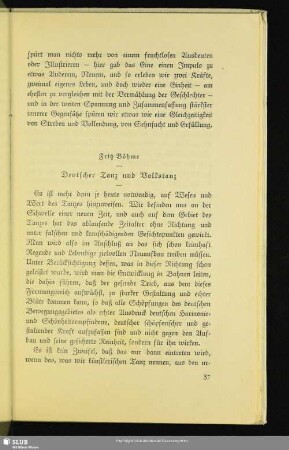 Deutscher Tanz und Volkstanz