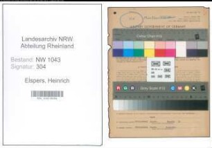 Entnazifizierung Heinrich Elspers , geb. 29.05.1914 (Arbeiter)