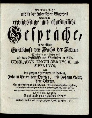 Fünf und zwanzigstes Stück