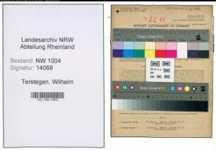 Entnazifizierung Wilhelm Terstegen , geb. 04.03.1887 (Patentzeichner)