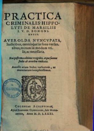 Practica criminalis