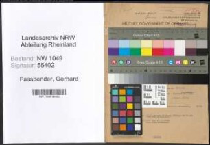 Entnazifizierung Gerhard Fassbender , geb. 02.12.1905 (Landwirt)