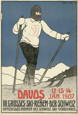 3. Großes Skirennen der Schweiz. Davos 1907