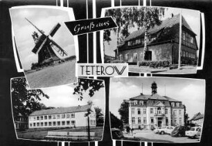 Teterow. Erdholländer, Baujahr 1847, u.a. Ansichten, Ansichtskarte