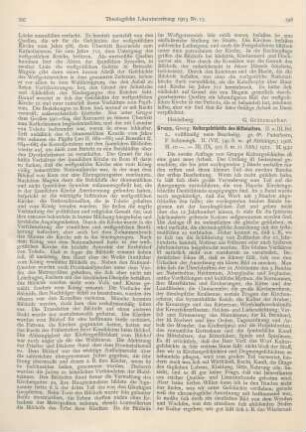 398-399 [Rezension] Grupp, Georg, Kulturgeschichte des Mittelalters. II. u. III. Bd. 2., vollst. neu bearb. Aufl