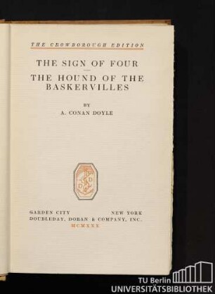Volume 16: The sign of four. The hound of the Baskervilles