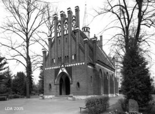 Kapelle und Einfriedung des Kirchhofs Mariendorf II; Berlin, Tempelhof-Schöneberg