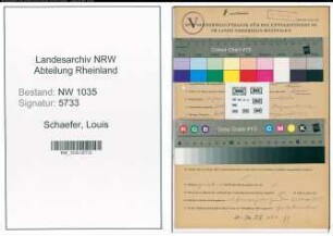 Entnazifizierung Louis Schaefer , geb. 31.01.1895 (Steiger)