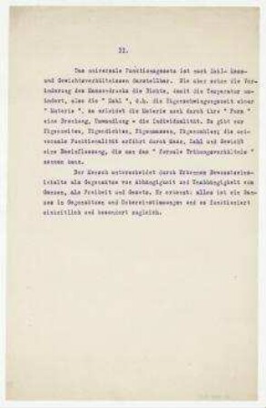 [II. Das universale Funktionsgesetz ist nach Zahl- Mass- und Gewichtsverhältnissen darstellbar] [Berlin]