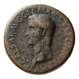 Münze, Sesterz, 37 - 38 n. Chr.