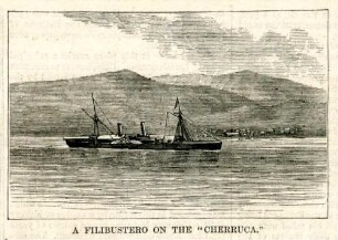 A filibustero on the Cherruca : ein Schiff liegt vor Anker