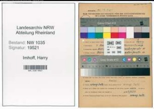 Entnazifizierung Harry Imhoff , geb. 07.05.1902 (Laborant)